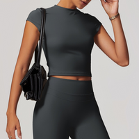 STELLA Premium Κοντομάνικο Μπλούζα - Σκούρο Γκρι