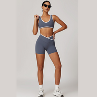 QUEENI Κομψό Σορτς - Μωβ