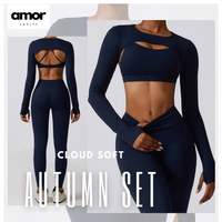 Ανοιξιάτικο 3τμχ Κομψό Σετ Cloud Soft - Navy Blue