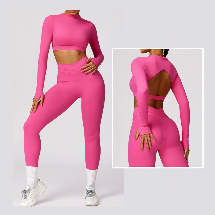 Elegant Long Sleeve Premium Legging Set