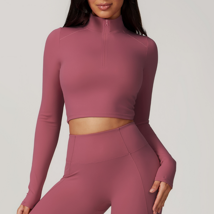 CAMILA Long Sleeve Stylish Crop Top