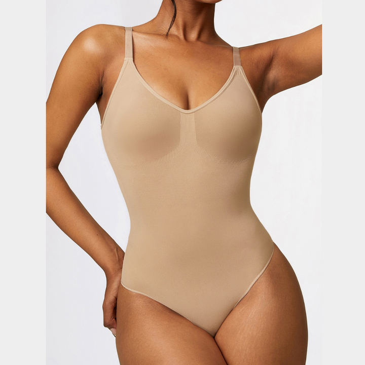 Classic V-Neck Fashionable Bodysuit