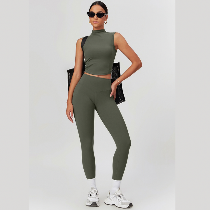 LILA Chic Vest Top Legging Set