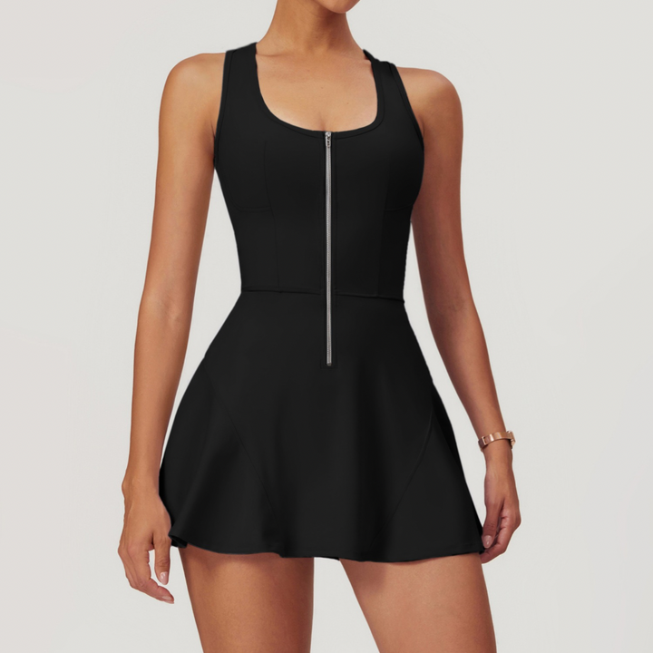 ANYA Tennis Zipped Stylish One Piece Sports Dress