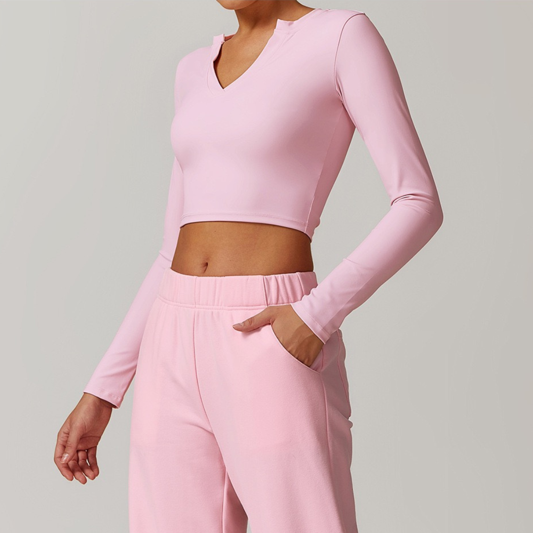 VERA Buttery Soft Long Sleeve Top - Pink