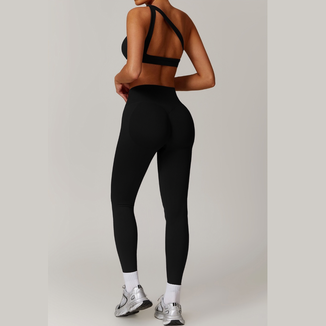 ATHENA Seamless Stylish Legging Set - Black
