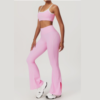 Birdy White Strap Elegant Legging Set - Pink