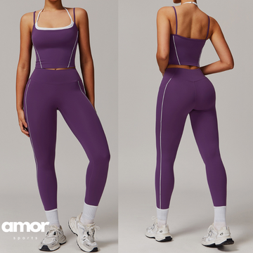 MAYA Stylish Skinny Legging Set - Purple