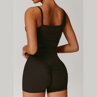 COLA Premium Scrunched Short Set - Dark Coffee