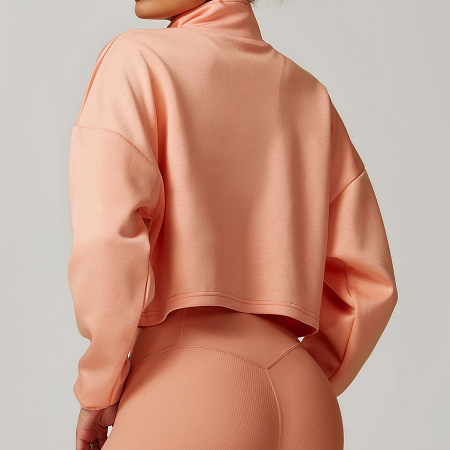 Alibi Effortless Stylish Chic Jumper - Peach