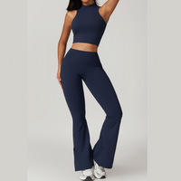 CAMILA Strong Support Vest Top Legging Set - Navy