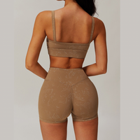 Elysian Glow Sculpt Short Set - Brown
