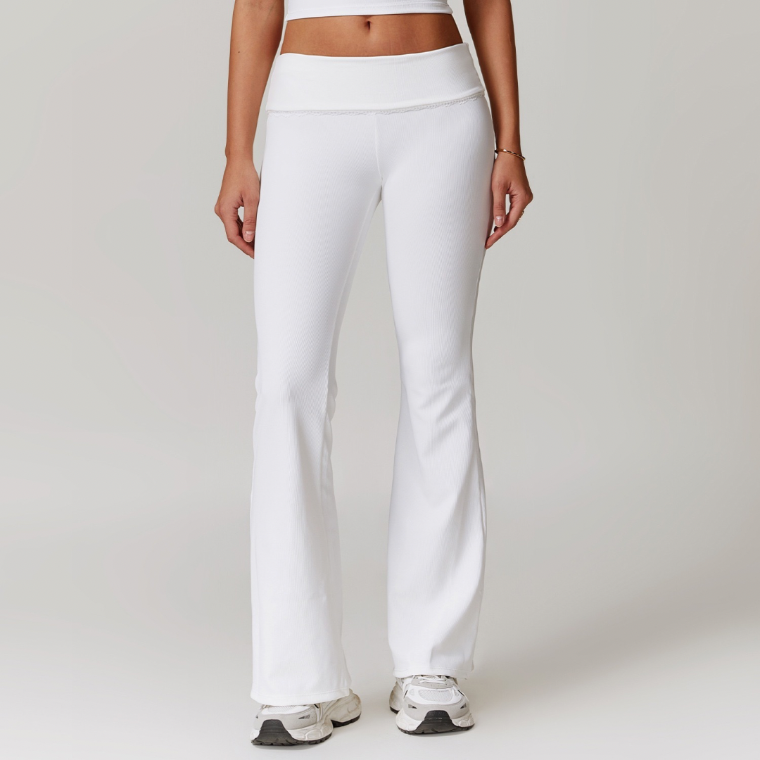 BONI Elegant Flared Legging - White