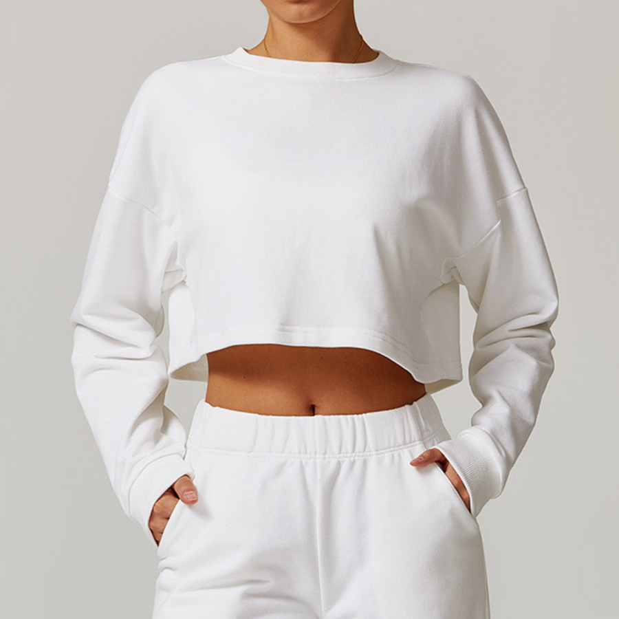 VERA Open Back Jumper Top - White