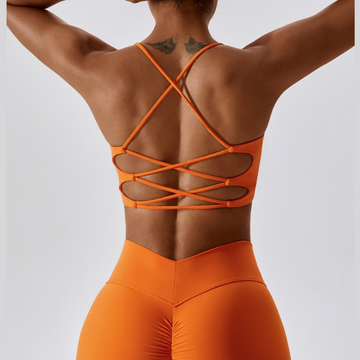 Stylish Straps Couldy Soft Top - Orange