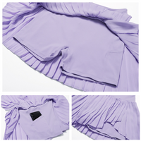 Cute Tennis Pleated Skirt - Purple