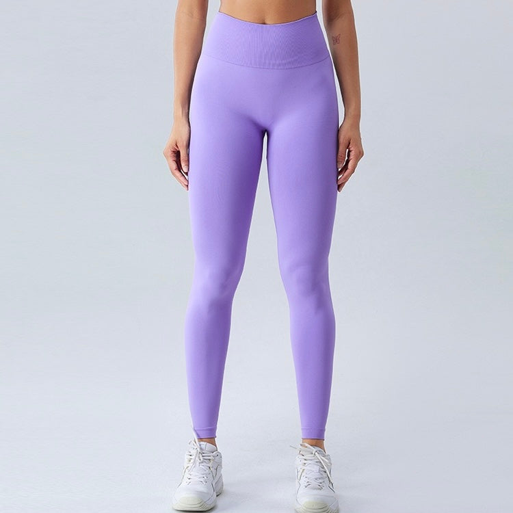 Sexy V-shape Scrunched Legging - Purple