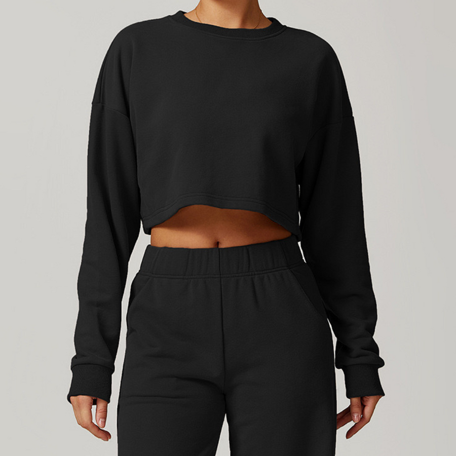 VERA Open Back Jumper Top - Black