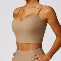 Premium Ribbed Elegant and Stylish Crop Top - Ice Latte