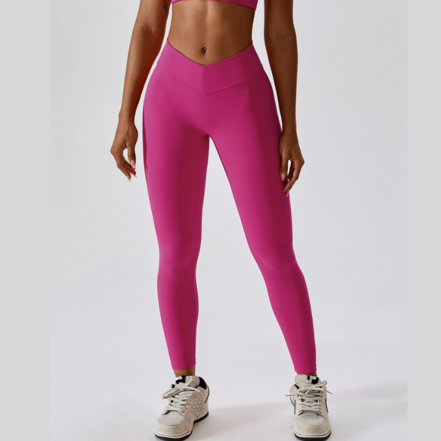 V-Shape New Style Couldy Soft Legging - Meganta