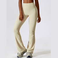 Fabulous Scrunch Flared Legging - Cream White