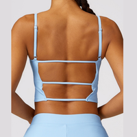 Premium Ribbed Elegant and Stylish Crop Top - Sky Blue