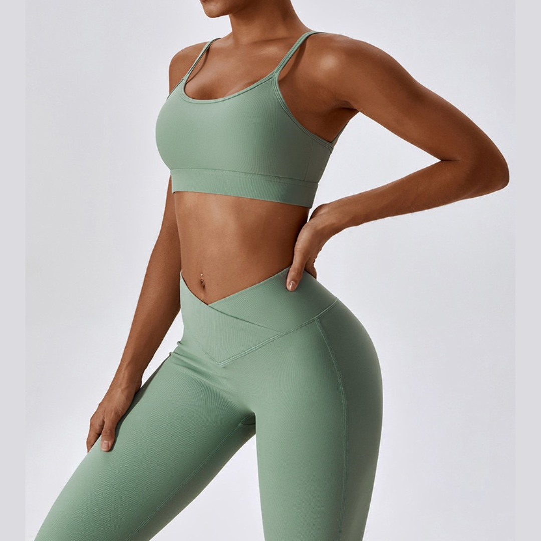 Premium Slim Legging Set - Green