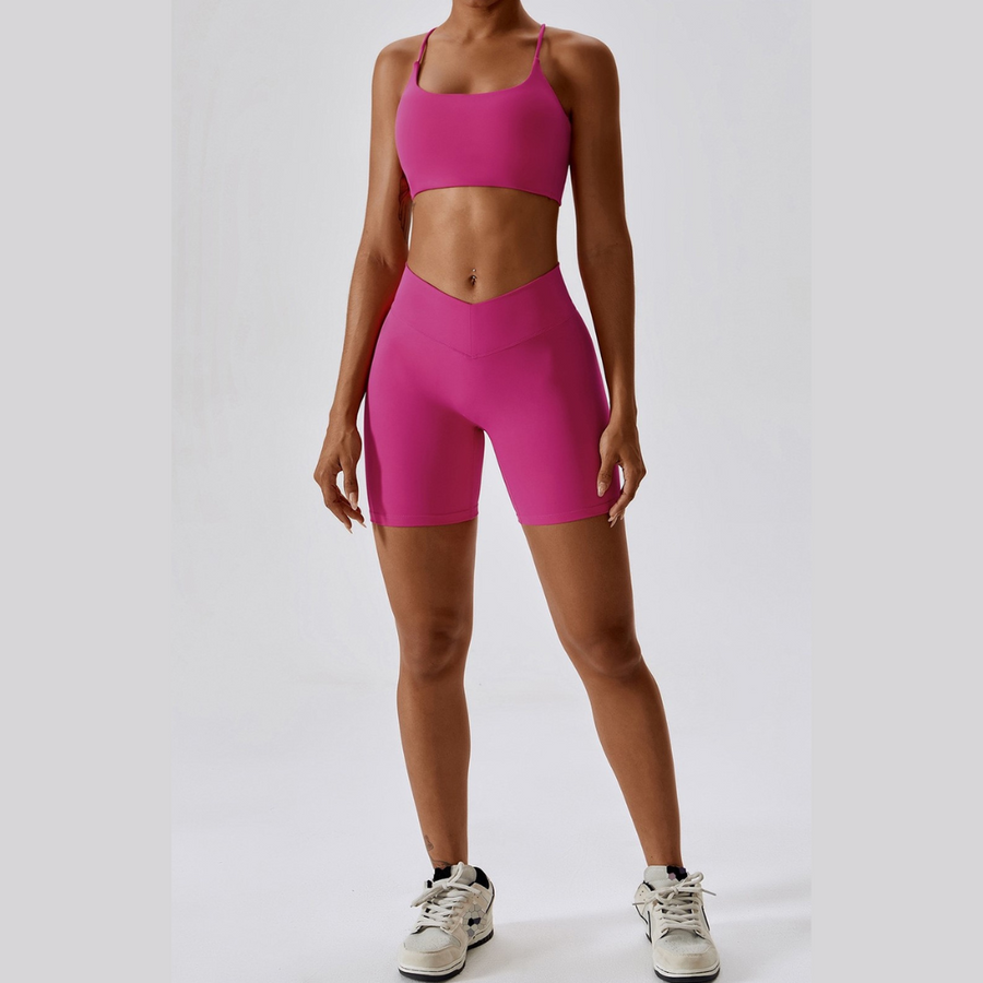 Short Stylish Couldy Soft Set - Magenta