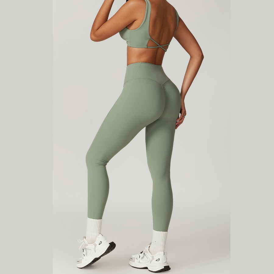 CAMILA Sexy Style Legging Set - Sage Green