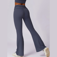 Elegant Style Flared Bottom - Tealish Blue