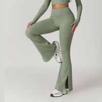 CAMILA Stylish Flared Legging - Green