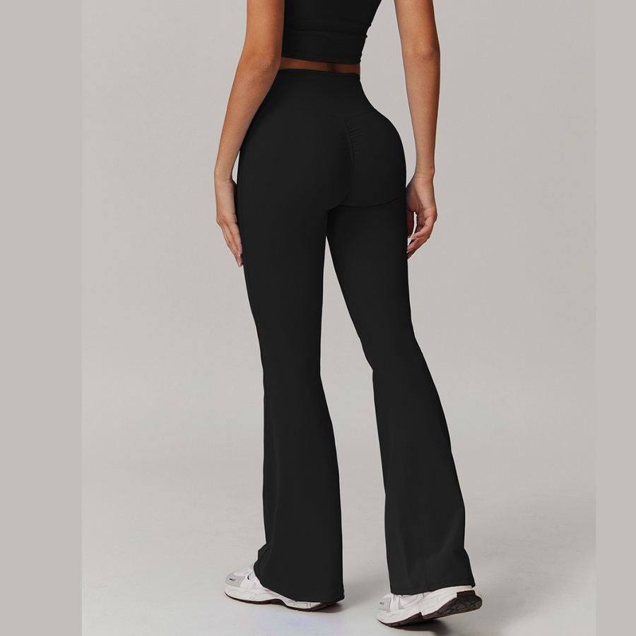 SculptFit V-Shape Flared Legging - Black