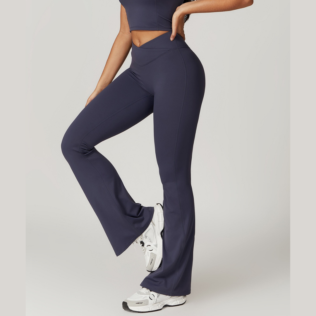 Sustainable Stylish Flared Legging - Navy 