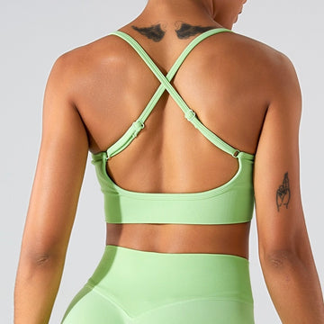 Premium Adjustable Crop Top - Green