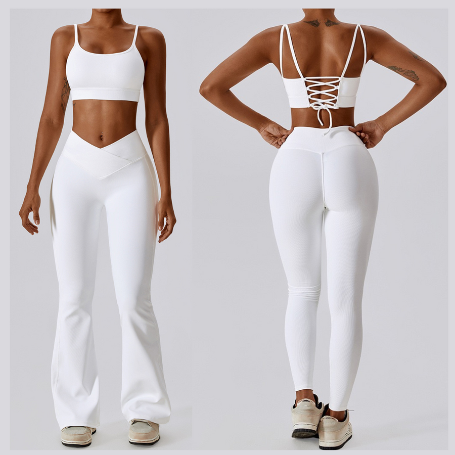 Premium Slim Legging Set - White