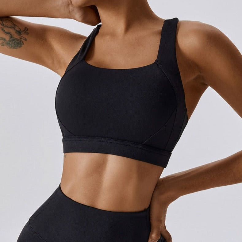 Summer X-Line Comfy Crop Top - Black