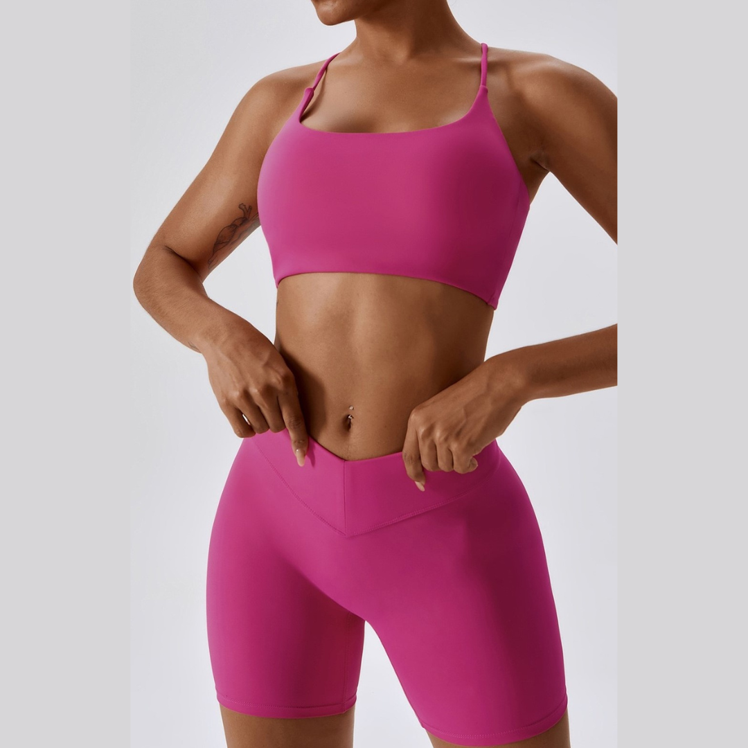 Short Stylish Couldy Soft Set - Magenta