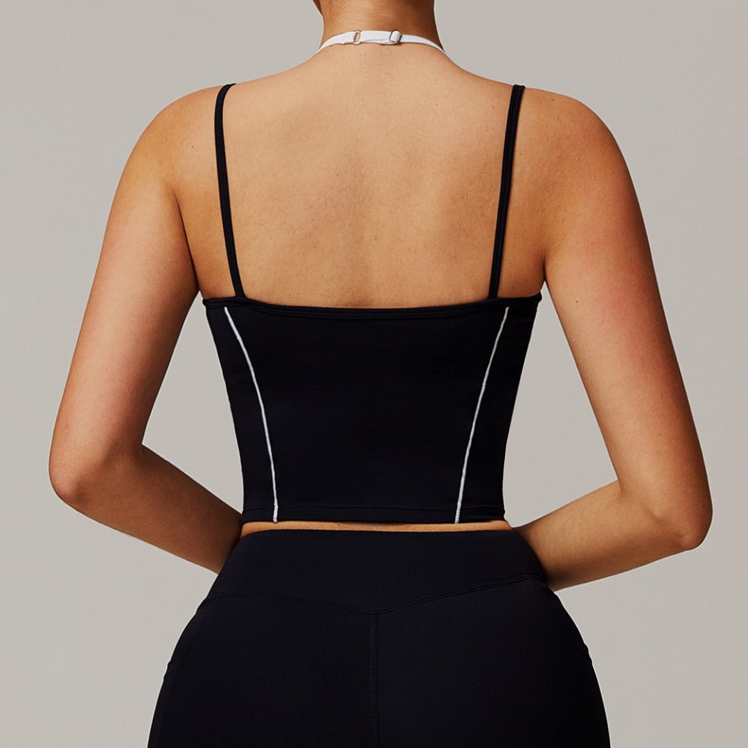 MAYA Stylish Premium Crop Top - Black