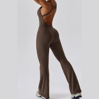 Timeless Bell Bottom Jumpsuit - Coffee Brown