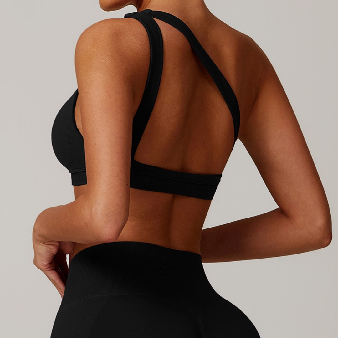 ATHENA Seamless Stylish Crop Top - Black