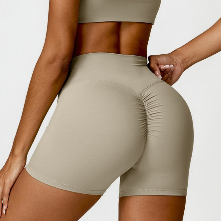 Premium Quality Scrunched Short - Cement