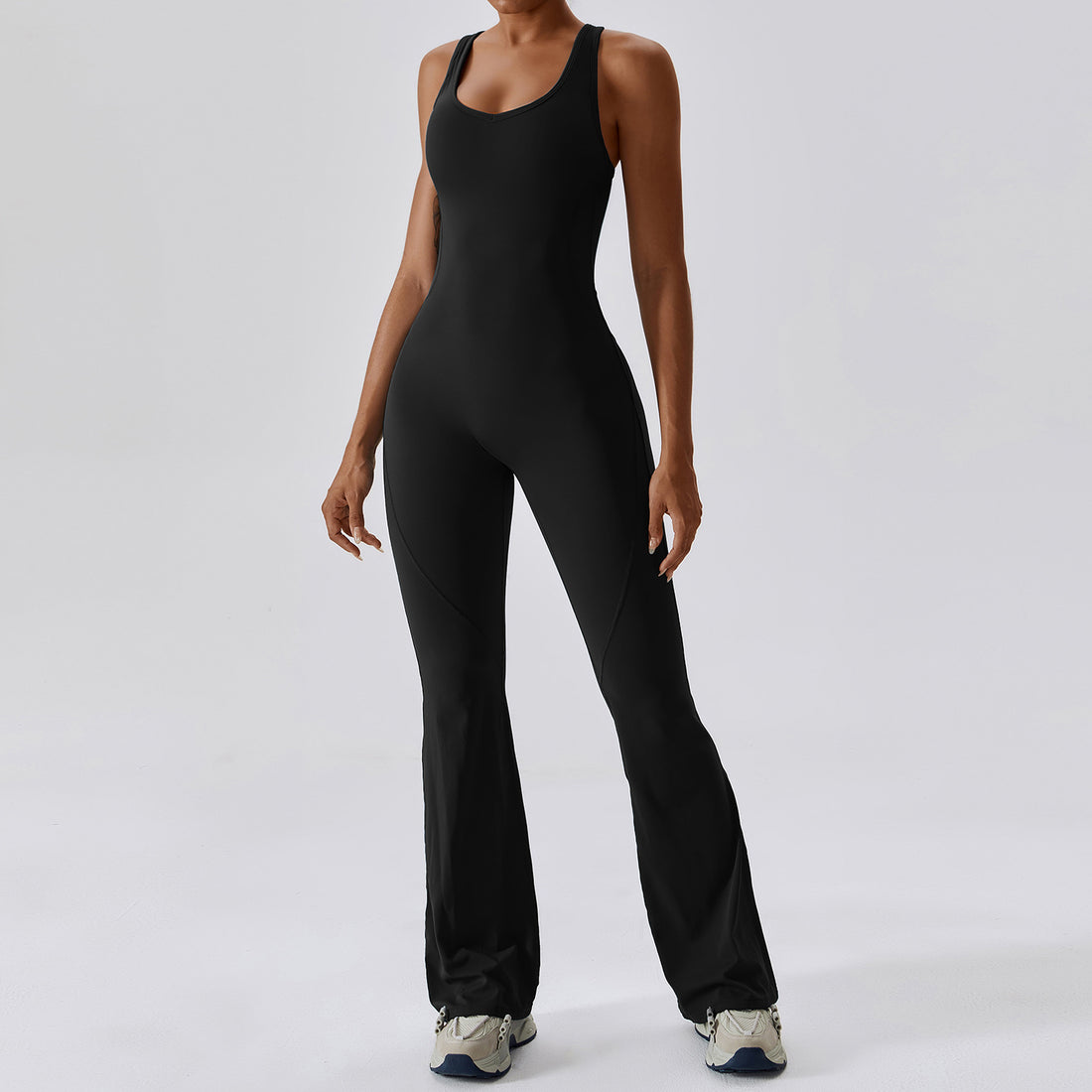 Timeless Bell Bottom Jumpsuit - Black