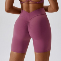 New Style Scrunched Short - Purple Grapes 