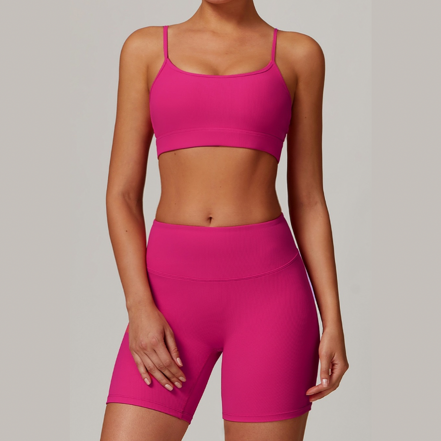 DALI Ribbed Premium Short Set - Magenta