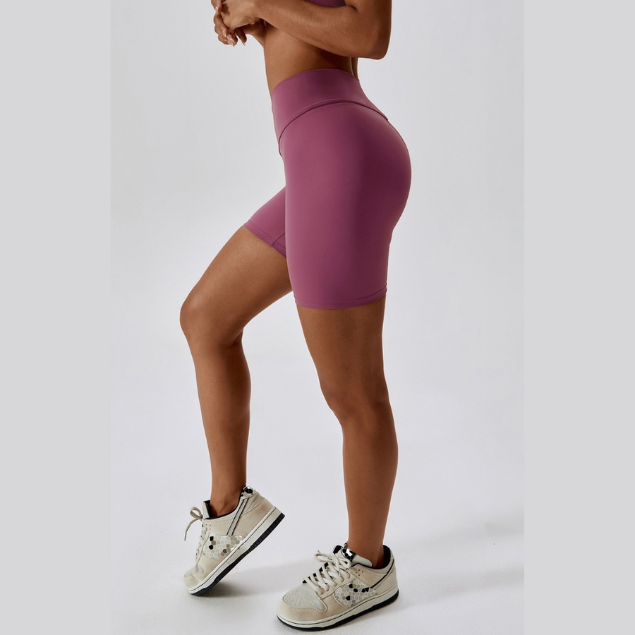 New Style Scrunched Short - Purple Grapes 