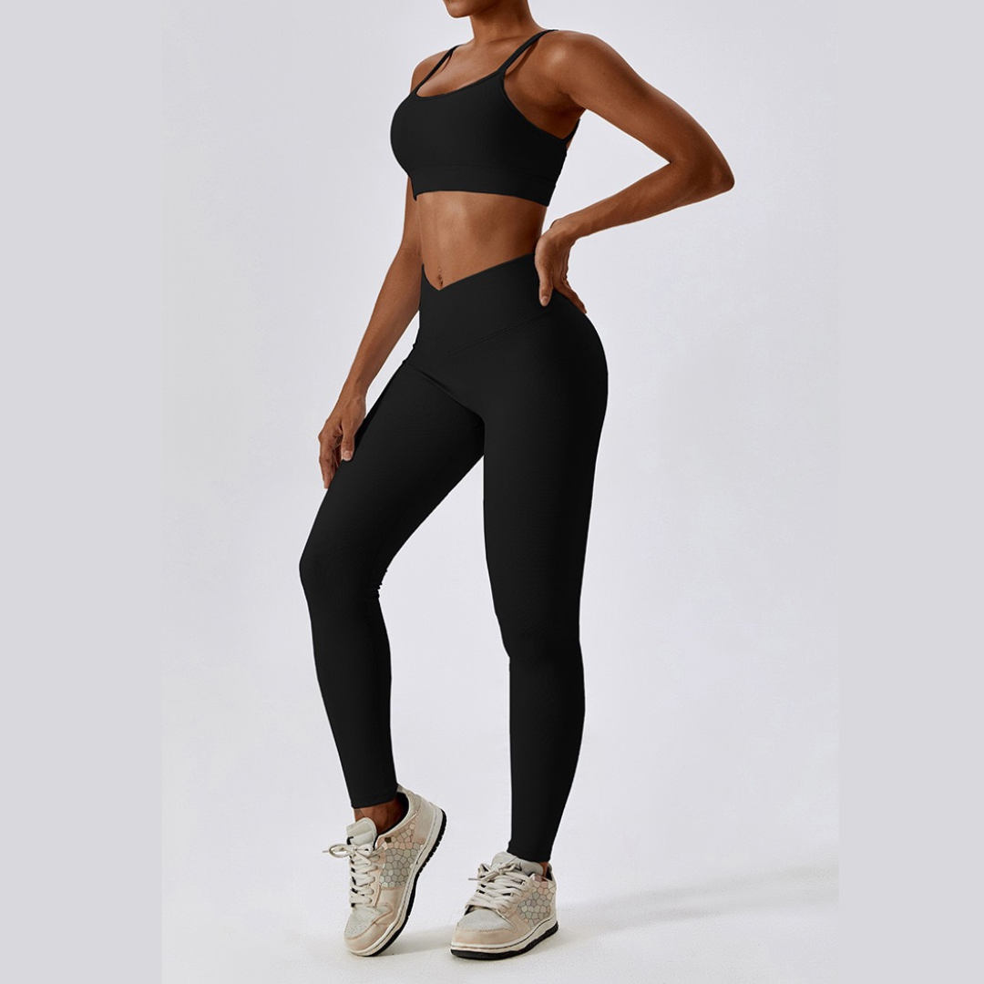 Premium Slim Legging Set - Black