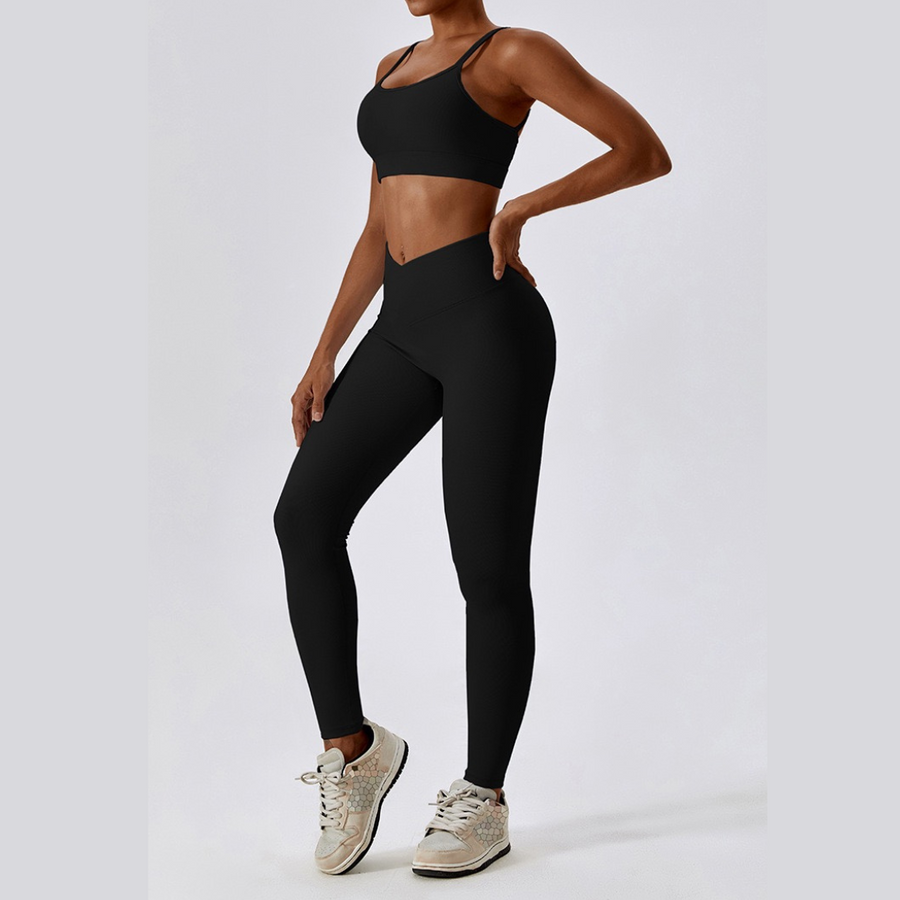 Premium Slim Legging Set - Black