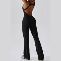 Timeless Bell Bottom Jumpsuit - Black