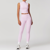 LILA Chic Vest Top Legging Set - Pink