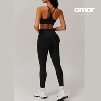 MANTA Premium Pocket Design Skinny Legging Set - Black